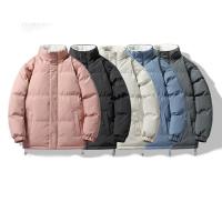 Polyester bubble coat puffer coat Men Parkas fleece Solid PC