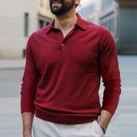 Polyester Men Long Sleeve T-shirt & loose PC