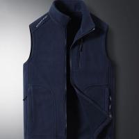 Polar Fleece Plus Size Men Vest fleece & unisex patchwork Solid PC