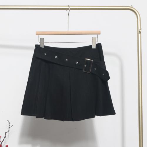 Polyester Pleated & High Waist Skirt & anti emptied PC