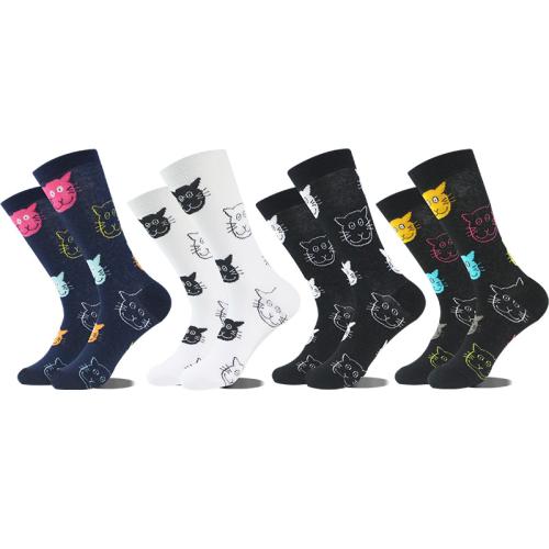 Cotton Knee Socks Women Sport Socks deodorant & breathable printed : Pair