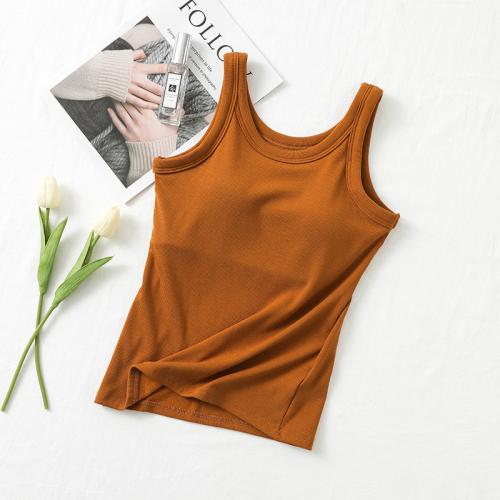 Cotton with bra Camisole & thermal Solid PC