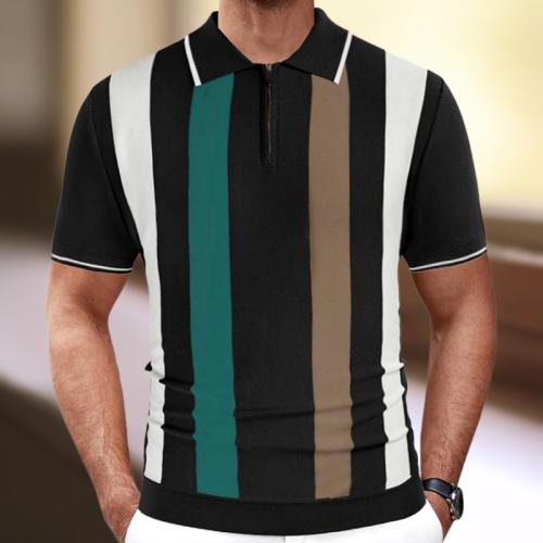 Viscose Polo Shirt & regular striped PC