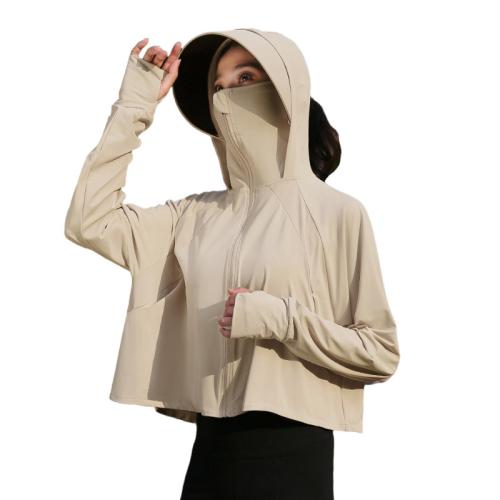 Polyester Women Sun Protection Clothing & sun protection & breathable Solid PC