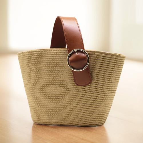 Paper Rope Tote Bag & Handmade Woven Tote Solid PC