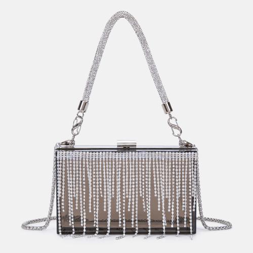 Acrylic hard-surface Shoulder Bag with chain PC