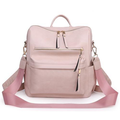 PU Leather Easy Matching Backpack large capacity PC