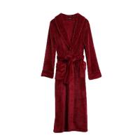 Mink Cashmere & Polyester Couple Robe thicken & loose & thermal patchwork Solid PC