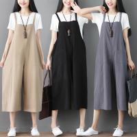 Polyester Plus Size Women Suspender Trousers & breathable PC