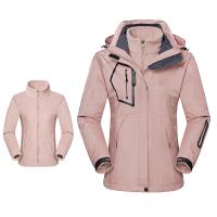 Polyester windproof Women Outdoor Jacket hardwearing & breathable Solid PC