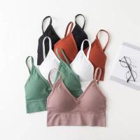 Polyamide & Spandex Wire Free Camisole backless & breathable & padded & wrapped chest Solid : PC