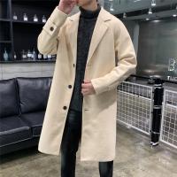 Polyester Plus Size Men Overcoat & loose Solid PC