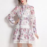 Polyester One-piece Dress slimming crochet shivering PC