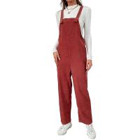 Polyester Women Suspender Trousers Solid PC