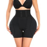 Polyester Abdomen-flat & Plus Size & High Waist Abdomen Drawing Boxer lift the hip Solid PC