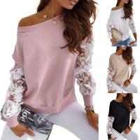 Cotton lace Women Sweatshirts & loose & hollow PC