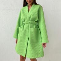 Polyester Women Robe & loose patchwork Solid PC