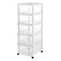 Polypropylene-PP Storage Rack with pulley & dustproof & transparent PC