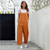 Cotton Women Suspender Trousers & loose Solid PC