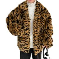 Polyester Men Coat & loose & thermal leopard PC