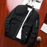Polyester Slim Men Coat Solid black PC