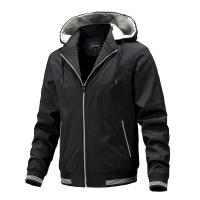 Polyester Plus Size Men Coat & with detachable hat & thermal PC