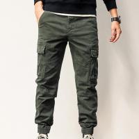 Polyester Middle Waist Men Casual Pants Solid PC