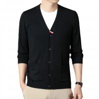 Polyester Slim Men Sweater knitted Solid PC