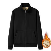 Polyester Plus Size Men Coat fleece & thermal Solid PC