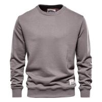Cotton Men Sweatshirts & loose plain dyed Solid PC