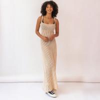 Polyester long style Beach Dress backless Solid : PC