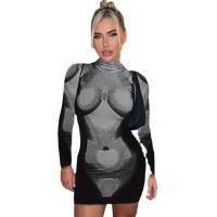 Spandex & Polyester Slim Sexy Package Hip Dresses PC