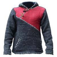 Polyester Men Sweater contrast color knitted PC