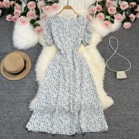 Polyester One-piece Dress slimming printed shivering : PC