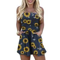 Polyester Plus Size Women Romper & loose printed PC