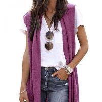 Polyester Women Long Cardigan mid-long style Solid PC