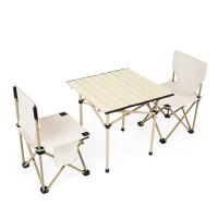 Aluminium Alloy & Oxford Outdoor Foldable Furniture Set durable & portable & thickening Chair & Table Solid Set