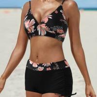 Polyester Bikini & two piece & skinny style printed Set