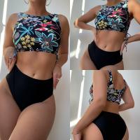 Polyamide Tankinis Set backless & two piece floral multi-colored Set