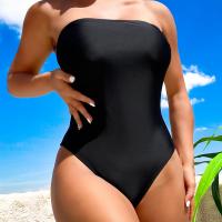 Polyamide One-piece Swimsuit & skinny style Solid black PC