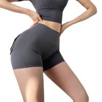Polyamide & Spandex High Waist Shorts lift the hip plain dyed Solid PC