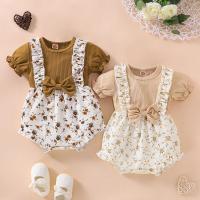 Polyester Baby Jumpsuit & fake two piece printed shivering PC