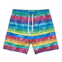 Polyester Quick Dry Men Beach Shorts & loose printed PC