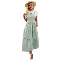 Cotton Suspender Skirt slimming & with pocket patchwork Solid PC