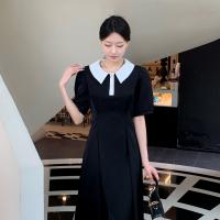 Polyester Waist-controlled & Soft One-piece Dress slimming Solid PC