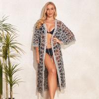 Polyester Swimming Cover Ups sun protection & hollow black : PC