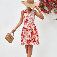 Spandex & Polyester Slim One-piece Dress printed floral PC