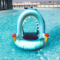 PVC Waterproof Inflatable Horse Swimming Ring for children Cartoon PC
