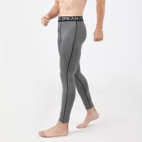 Spandex & Polyester Men Sports Pants & skinny & breathable printed letter PC