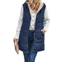 Plush & Polyester Reversible Women Vest & thermal Solid PC